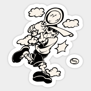 SportySkull-Tennis 2 Sticker